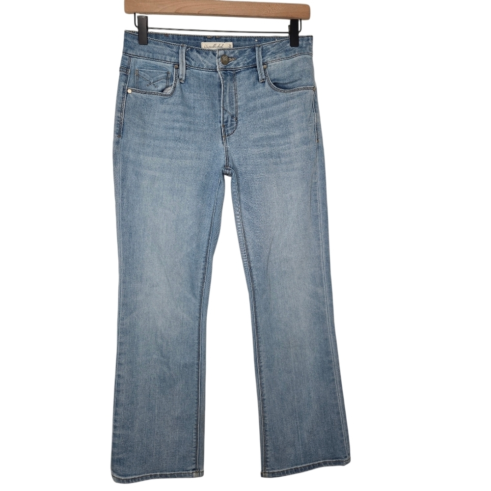Light Blue Women's Ankle Crop Jeans by none